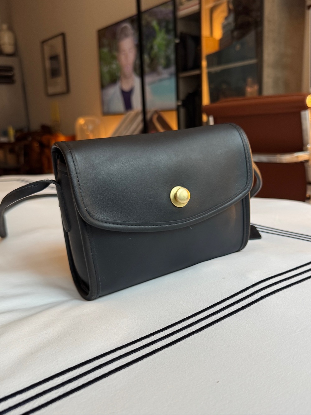 Vintage Coach NAVY BLUE Chrystie Bag #9892 - Made in the USA